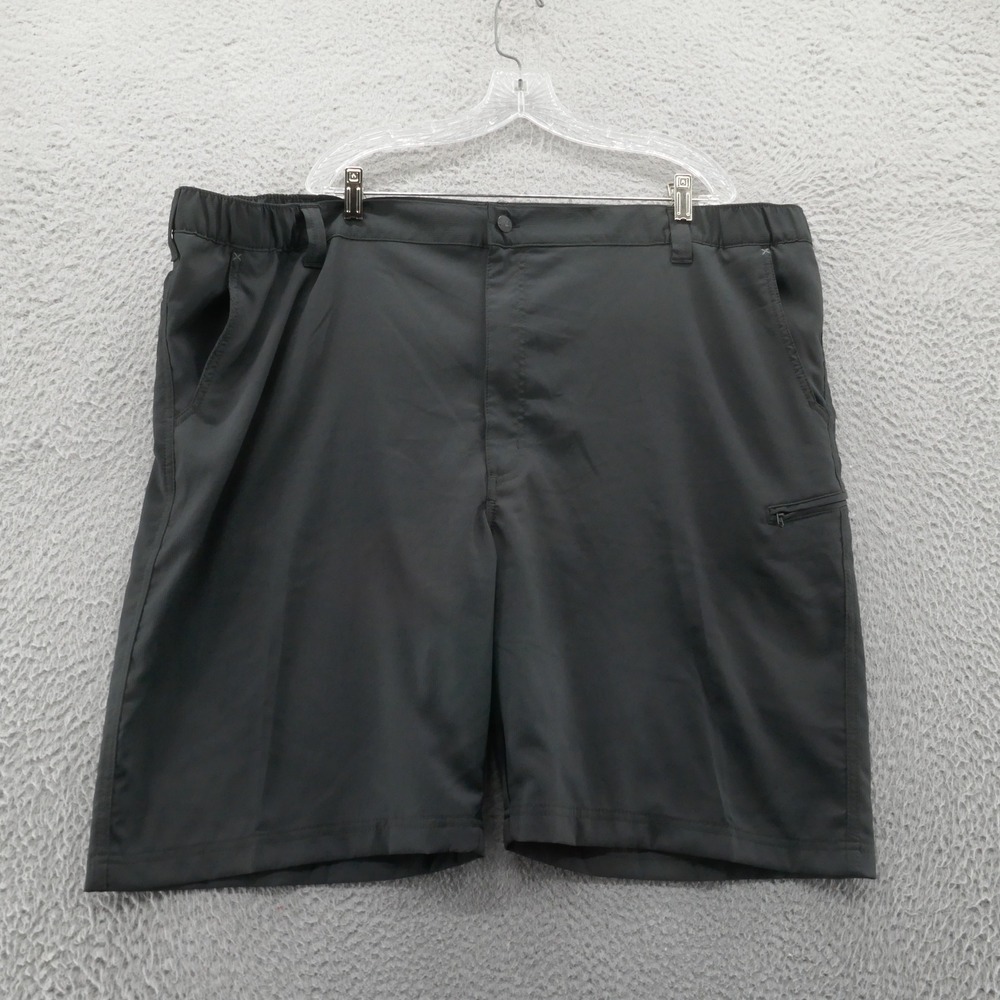 NWT Wrangler‎ Performance Cargo Shorts 48 Black Mens Flat Front High Rise